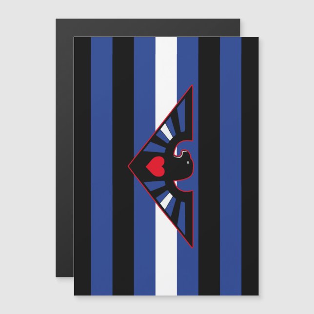 Leather Eagle Pride Flag Magnetic Invitation (Front/Back)
