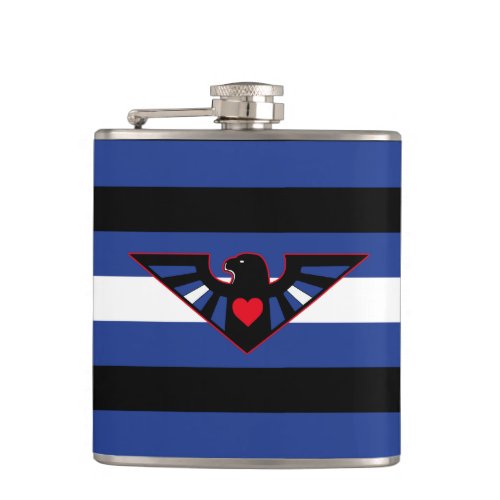 LEATHER EAGLE PRIDE FLASK