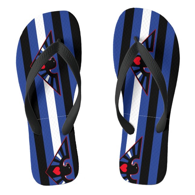 Leather Eagle Pride Flip Flops (Footbed)