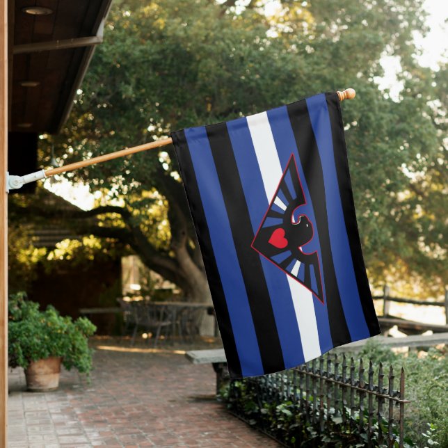 Leather Eagle Pride House Flag (In SItu)