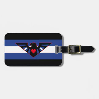 LEATHER EAGLE PRIDE LUGGAGE TAG