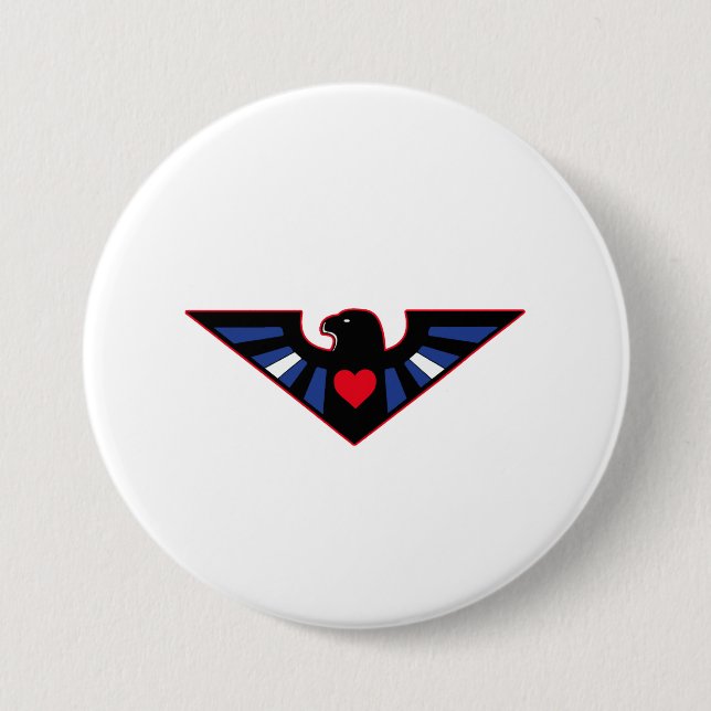Leather Eagle Pride Pinback Button (Front)