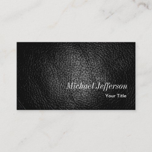 Leather Effect Consultant Engineer Business Card