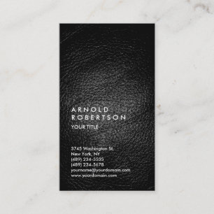 Leather Effect Modern Professional Business Card