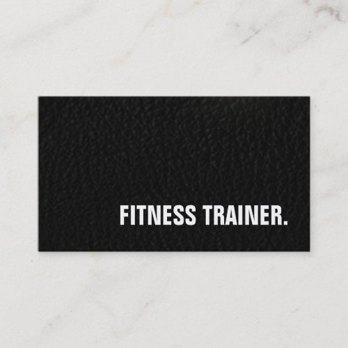 Leather Effect Unique Special Grey Fitness Trainer Business Card
