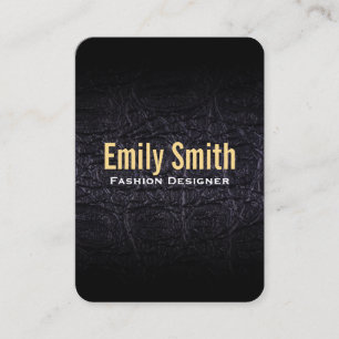 Leather Faux (crocodile) Business Card
