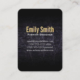 Leather Faux (crocodile) Business Card