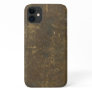 Leather Faux Distressed Brown Ancient Rustic iPhone 11 Case