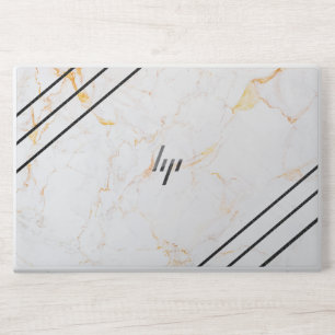 Leather Faux Marble Blush leather glitter HP Laptop Skin