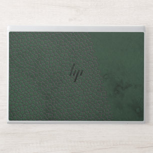 Leather Faux Marble blush masculine leather green HP Laptop Skin