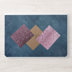 Leather Faux Marble masculine blush leather HP Laptop Skin