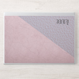  Leather Faux Marble masculine blush leather HP Laptop Skin