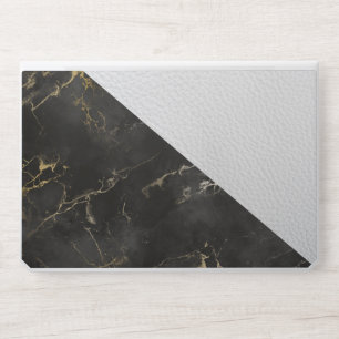 Leather Faux Marble masculine blush leather white HP Laptop Skin