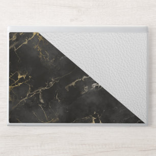 Leather Faux Marble masculine blush white leather HP Laptop Skin