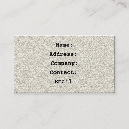 leather fawn - business card