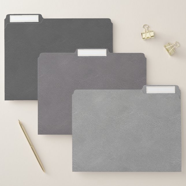 Leather File Folders (Set)