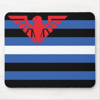 Leather Flag (eagle) Mouse Pad by BearOnTheMountain at Zazzle