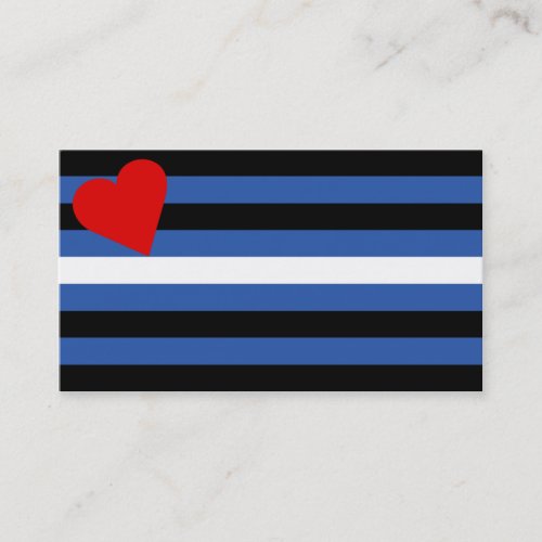 Leather Flag Trick Card Business Card