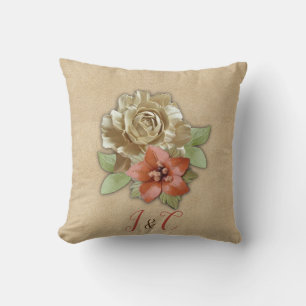 Leather flowers Pillow