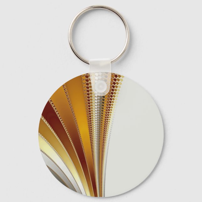 Leather - Fractal Keychain (Front)