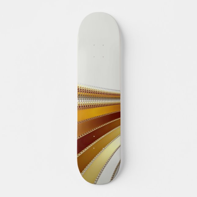 Leather - Fractal Skateboard Deck (Front)