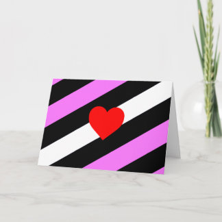 Leather Girl Pride Flag Card