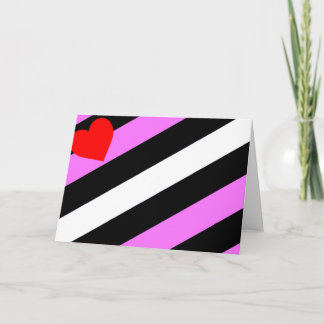 Leather Girl Pride Flag Card