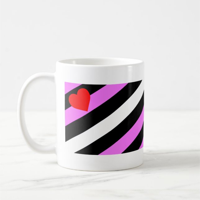 Leather Girl Pride Flag Coffee Mug (Left)