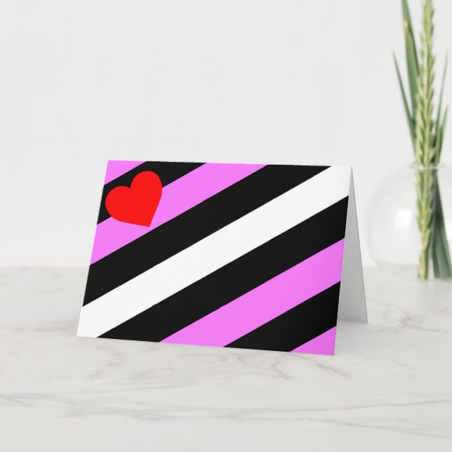 Leather Girl Pride Flag Holiday Card (Front)