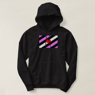 Leather Girl Pride Flag Hoodie