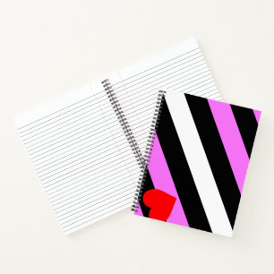 Leather Girl Pride Flag Notebook