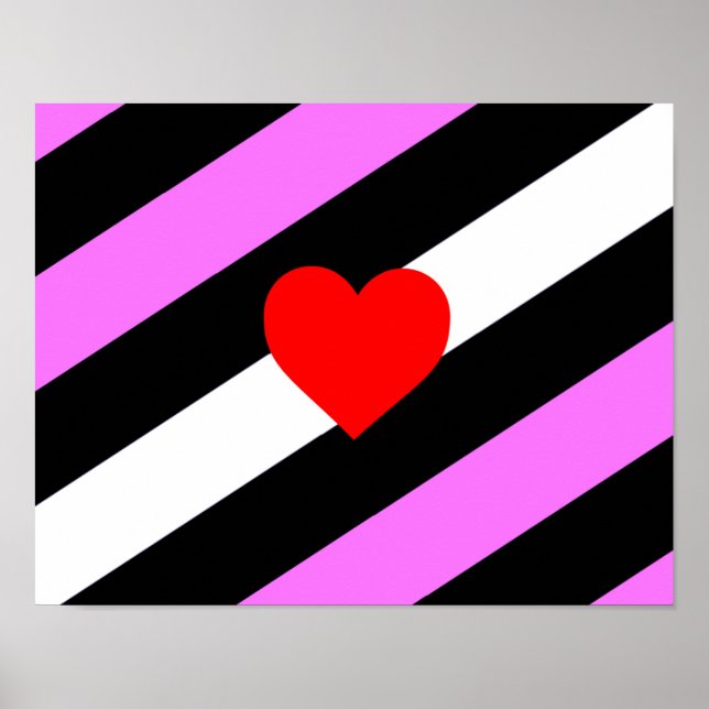 Leather Girl Pride Flag Poster (Front)