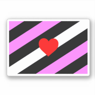 Leather Girl Pride Flag Sticker