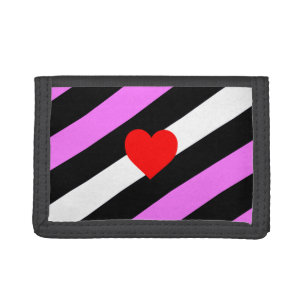 Leather Girl Pride Flag Trifold Wallet