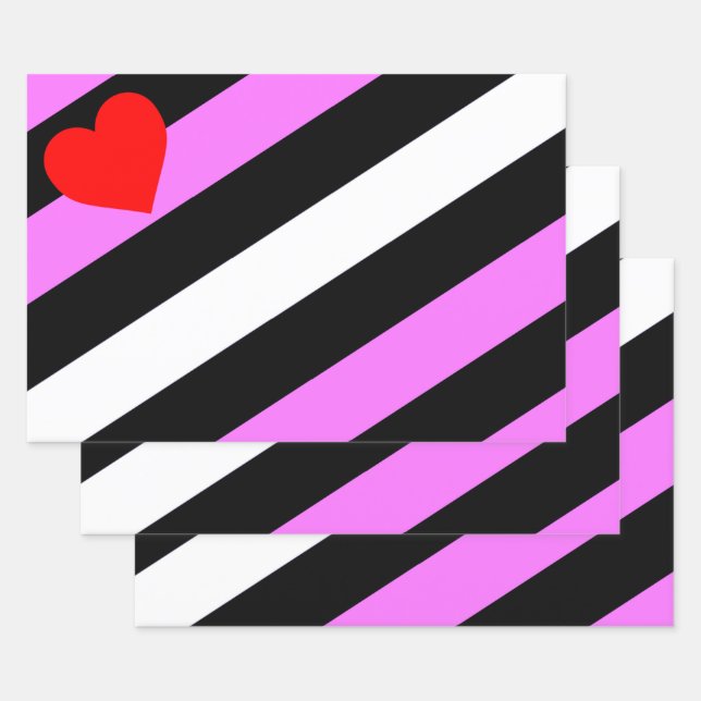 Leather Girl Pride Flag Wrapping Paper Sheets (Set)