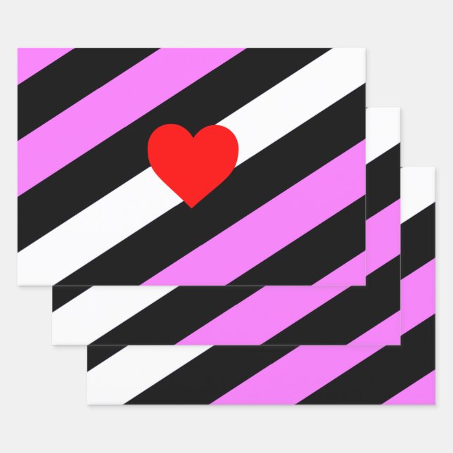 Leather Girl Pride Flag Wrapping Paper Sheets (Set)