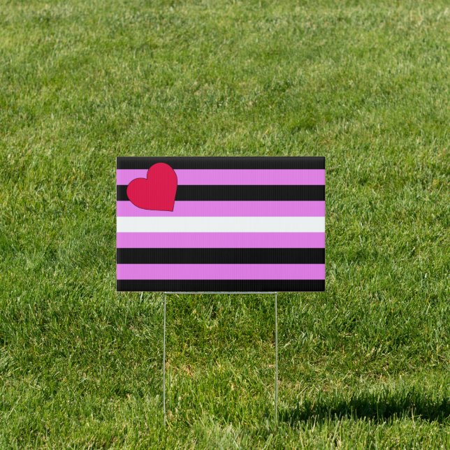 Leather Girl Pride House Flag Sign (Insitu)