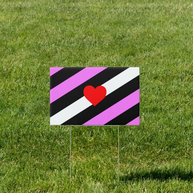 Leather Girl Pride House Flag Sign (Insitu)