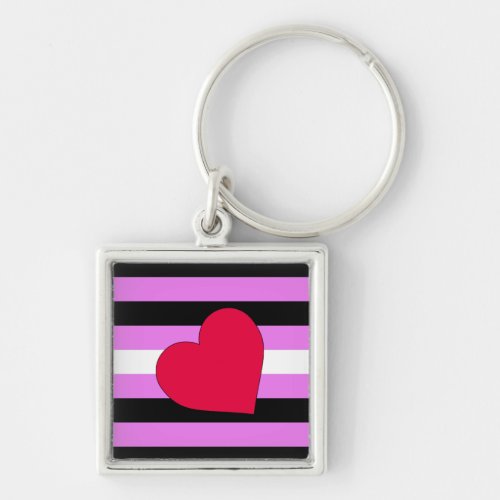 LEATHER GIRL PRIDE KEYCHAIN