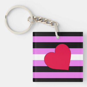 LEATHER GIRL PRIDE KEYCHAIN
