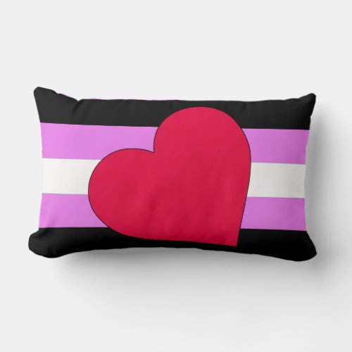 LEATHER GIRL PRIDE LUMBAR PILLOW