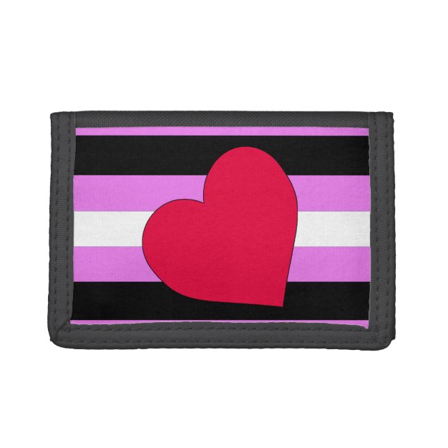 LEATHER GIRL PRIDE TRI-FOLD WALLET (Front)