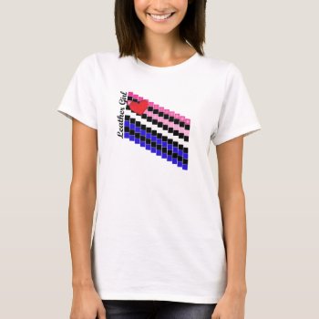 Leather Girl Stepping Stones T-shirt by LeatherGear at Zazzle
