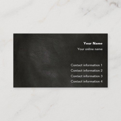 Leather Grain Trick card / Business Card