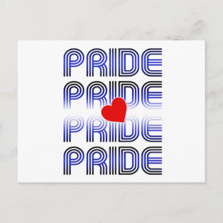 Leather Heart Retro Pattern Postcard