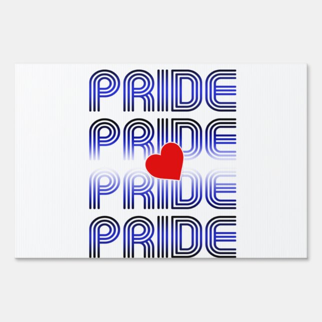 Leather Heart Retro Pattern Sign (Front)