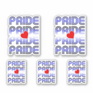 Leather Heart Retro Pattern Sticker