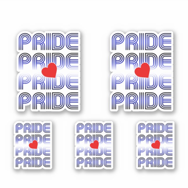 Leather Heart Retro Pattern Sticker (Front)