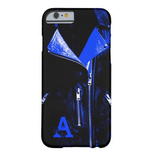 Leather Jacket Blue monogram iPhone 6 case