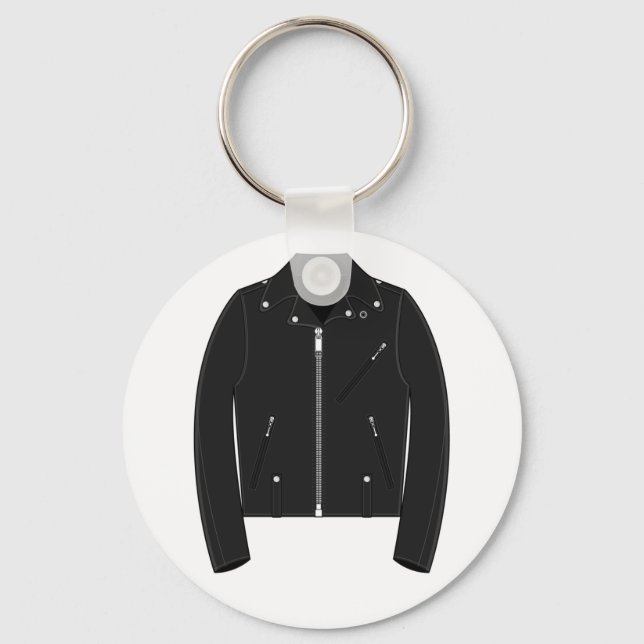 Leather Jacket Keychain (Front)